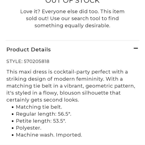 Chico's Petite Multi Geo Print Maxi dress - Picture 9 of 12